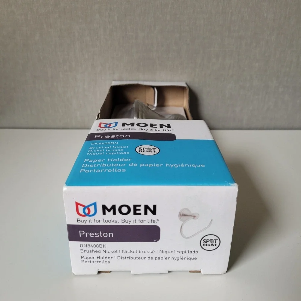 Moen Preston Brushed Nickel Toilet Paper Holder (DN8408BN) - Brand New